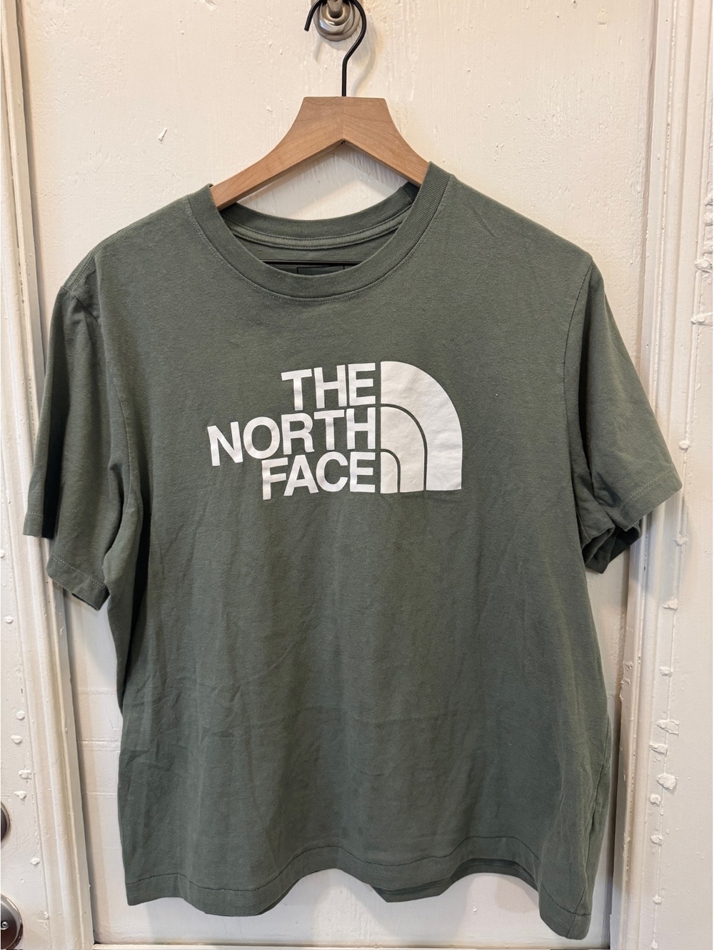 The North Face Boxy Women's T-Shirt, Sage Green, Size XL